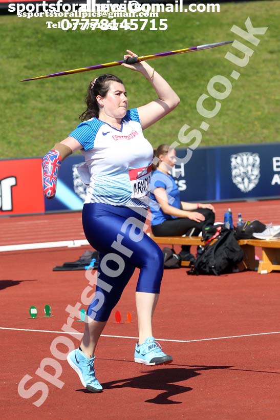 Womens javelin, 2019 Muller British Championships, Alexander Stadium, Birmingham. Photo: David T. Hewitson/Sports for All Pics